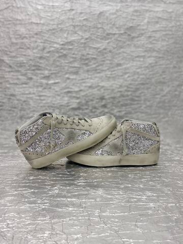 Golden Goose Midstar Silver Off White Beige Sneaker (BS-87509)