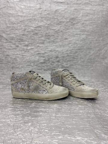 Golden Goose Midstar Silver Off White Beige Sneaker (BS-87509)