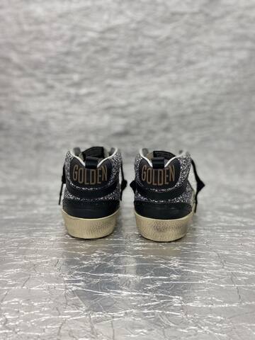 Golden Goose Midstar Silver Black Beige Skate Shoe (BS-87508)