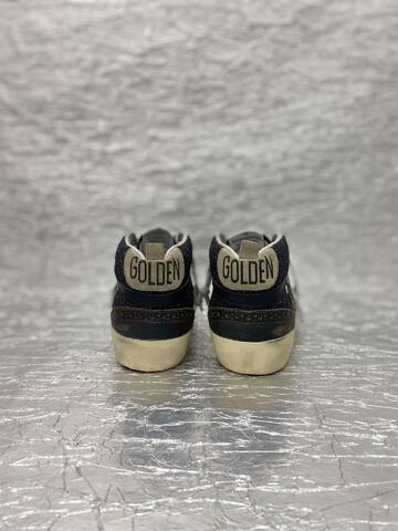 Golden Goose Mid Star Black Glitter Grey Beige White Skate Shoe (BS-87507)