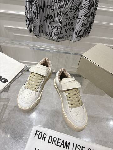 Golden Goose GGDBNew Golden Goose Deluxe Brand SNERKERS GGDB Off White Beige Leopard Skate Shoe (BS-87408)
