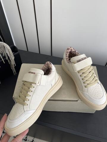 Golden Goose Court Strap Off White Dark Grey Beige Pink Brown Skate Shoe (BS-87443)