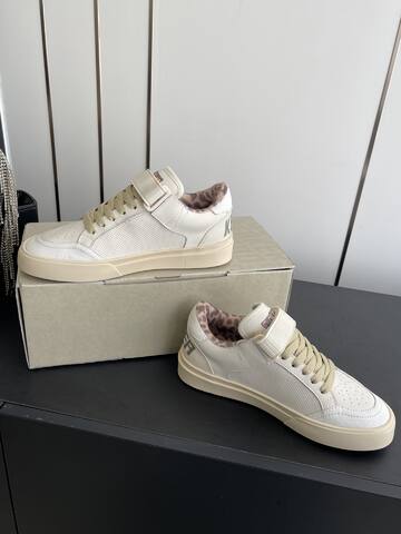 Golden Goose Court Strap Off White Dark Grey Beige Pink Brown Skate Shoe (BS-87443)