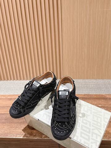 Golden Goose True Star Black Silver Brown White Sneaker (BS-87405)