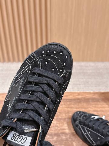 Golden Goose True Star Black Silver Brown White Sneaker (BS-87405)