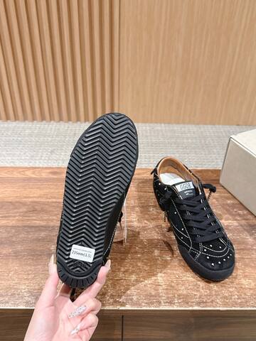 Golden Goose True Star Black Silver Brown White Sneaker (BS-87405)