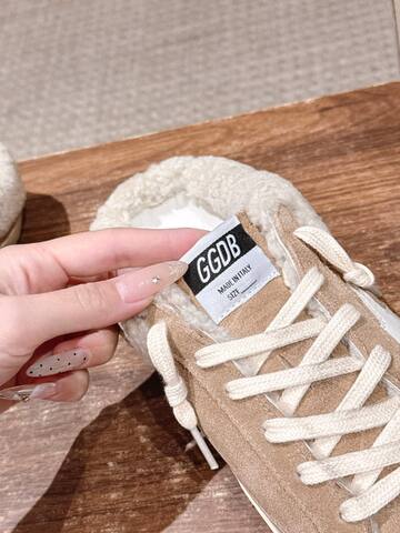 Golden Goose Superstar Sabot Shearling Mule Beige White Off White Sneaker (BS-87463)