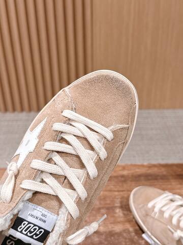Golden Goose Superstar Sabot Shearling Mule Beige White Off White Sneaker (BS-87463)