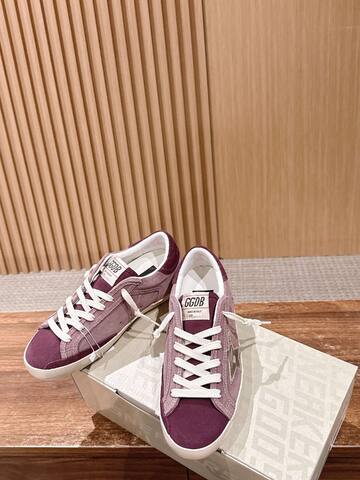 Golden Goose Superstar Light Purple Burgundy Off White Skate Shoe (BS-87403)