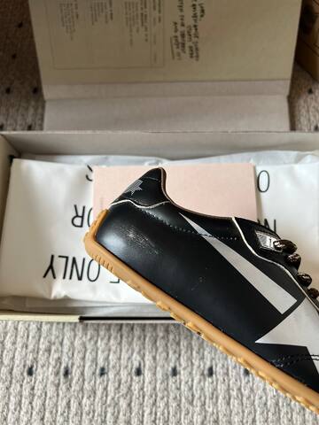 Golden Goose Marathon Black Silver Brown Gum Sneaker (BS-87391)