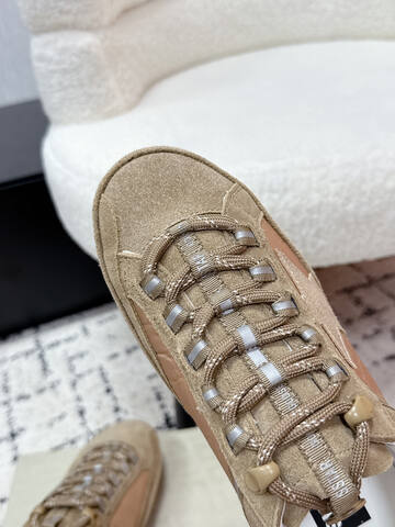 Golden Goose GGDB Star Beige Light Brown White Silver Sneaker (BS-87416)