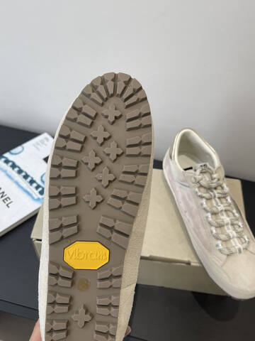 Golden Goose Super Star Beige Silver Light Brown Sneaker (BS-87500)
