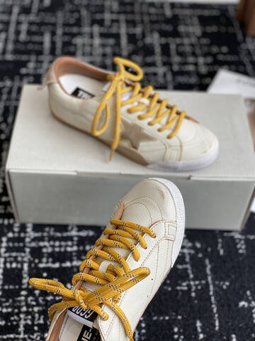 Golden Goose Truestar Off White Yellow Brown Beige Sneaker (BS-87424)