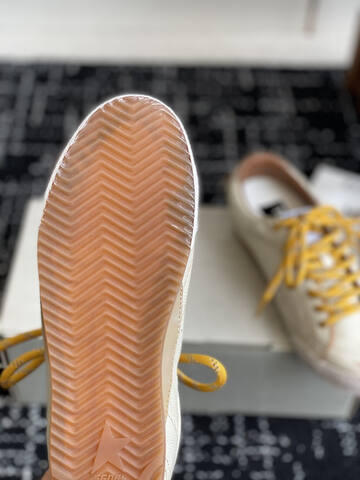Golden Goose Truestar Off White Yellow Brown Beige Sneaker (BS-87424)
