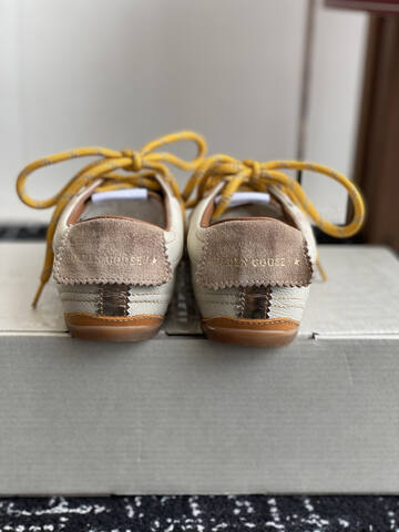 Golden Goose Truestar Off White Yellow Brown Beige Sneaker (BS-87424)