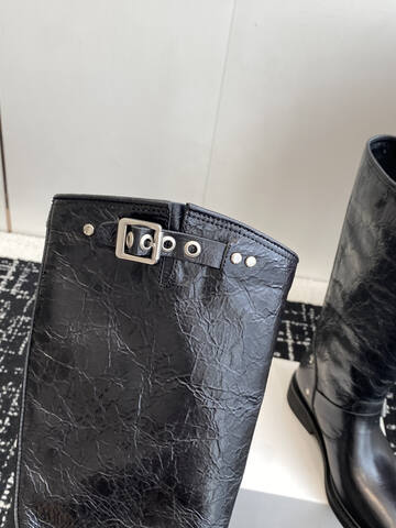 Golden Goose GGDB GOLDEN GOOSE 2025 New Black Silver Boot (BS-87427)