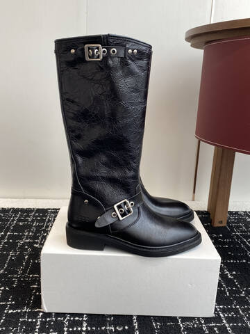 Golden Goose GGDB GOLDEN GOOSE 2025 New Black Silver Boot (BS-87427)