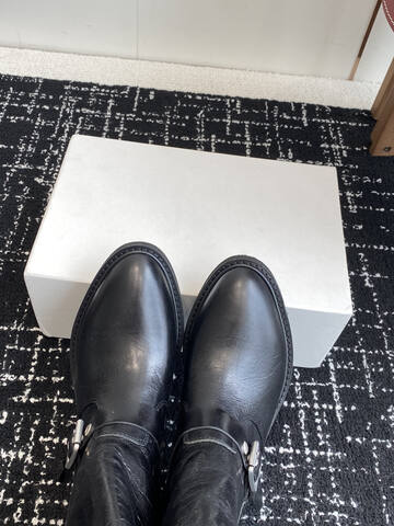 Golden Goose GGDB GOLDEN GOOSE 2025 New Black Silver Boot (BS-87427)
