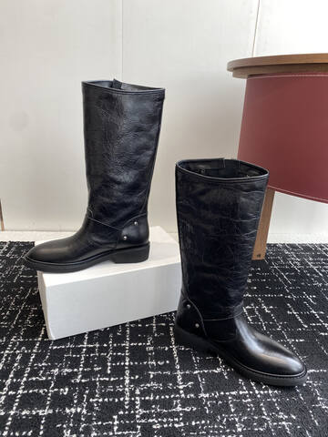 Golden Goose GGDB GOLDEN GOOSE 2025 New Black Silver Boot (BS-87427)