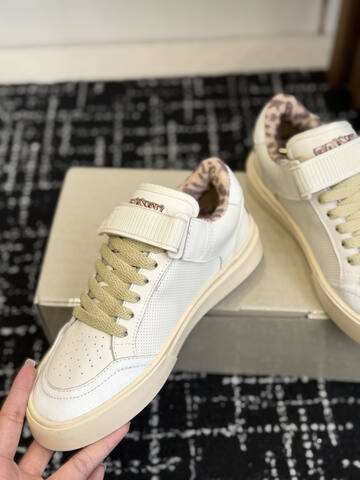 Golden Goose Strap Court Off White Olive Beige Pink Brown Skate Shoe (BS-87434)