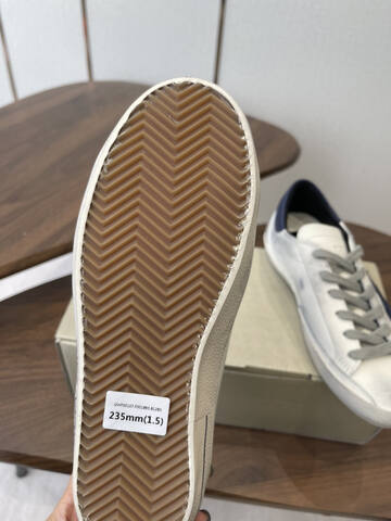 Golden Goose Superstar White Navy Blue Grey Skate Shoe (BS-87440)