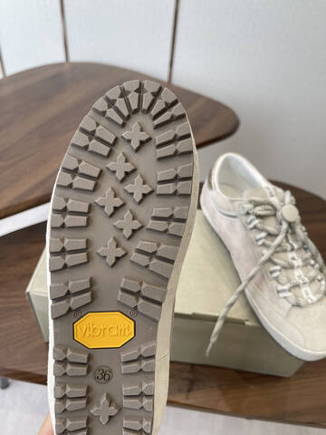 Golden Goose GGDB Golden Goose 25ss Light Beige Silver White Skate Shoe (BS-87445)