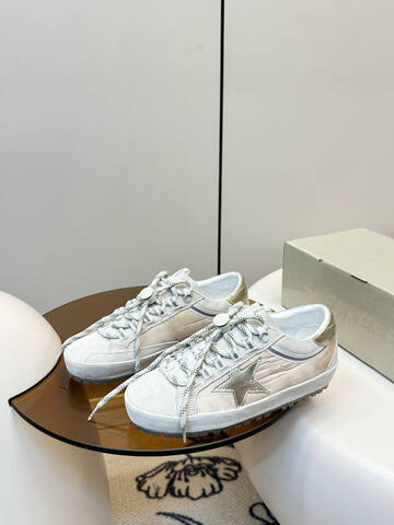 Golden Goose Super Star Off White Silver White Sneaker (BS-87395)