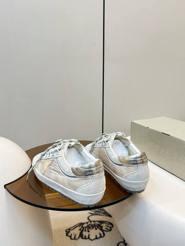 Golden Goose Super Star Off White Silver White Sneaker (BS-87395)