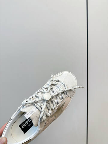 Golden Goose Super Star Off White Silver White Sneaker (BS-87395)