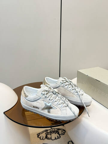 Golden Goose Super Star Off White Silver White Sneaker (BS-87395)