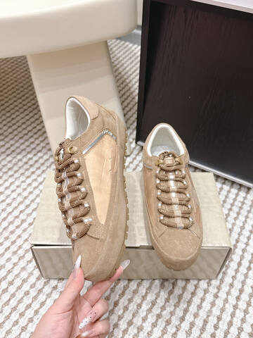 Golden Goose Super Star Khaki Beige White Silver Sneaker (BS-87438)