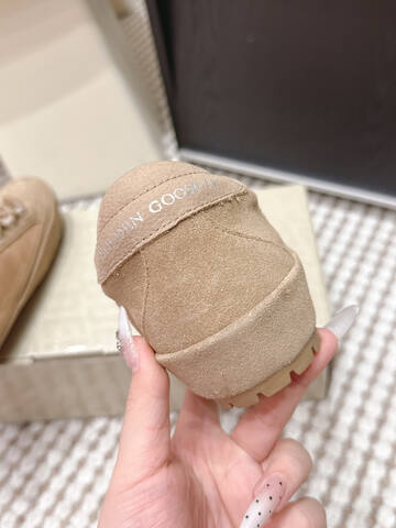Golden Goose Super Star Khaki Beige White Silver Sneaker (BS-87438)