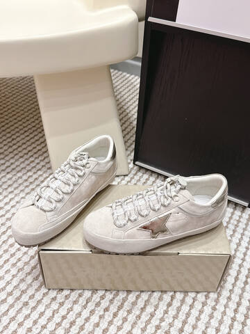 Golden Goose GGDB Golden Goose Off White Silver Beige Sneaker (BS-87437)