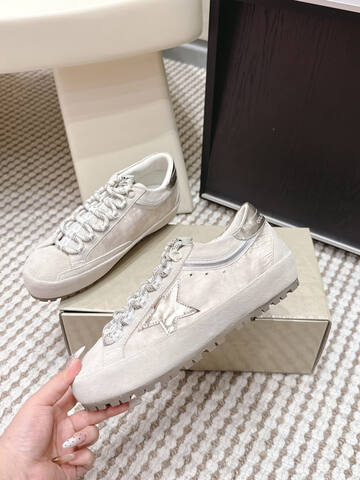 Golden Goose GGDB Golden Goose Off White Silver Beige Sneaker (BS-87437)