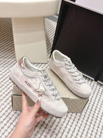Golden Goose GGDB Golden Goose Off White Silver Beige Sneaker (BS-87437)