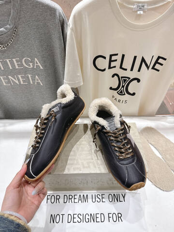 Golden Goose GGDB High Version Leaves The Factory Maoli Black White Silver Brown Sneaker (BS-87495)