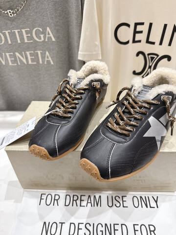 Golden Goose GGDB High Version Leaves The Factory Maoli Black White Silver Brown Sneaker (BS-87495)