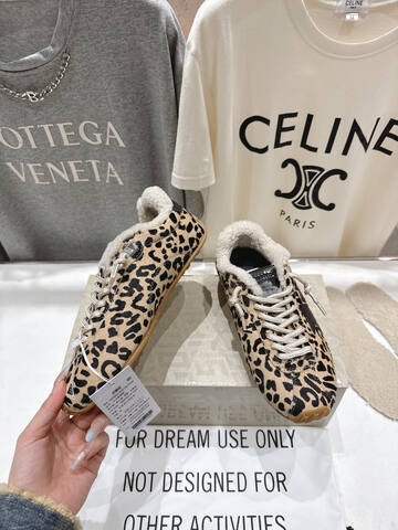 Golden Goose GGDB High Version Leaves The Factory Maoli Beige Black White Brown Sneaker (BS-87494)