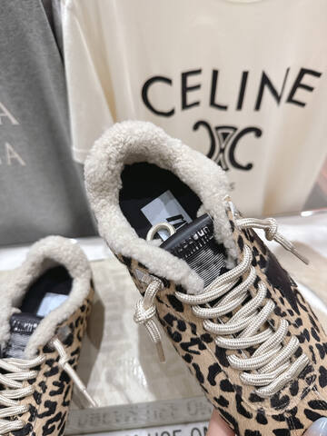 Golden Goose GGDB High Version Leaves The Factory Maoli Beige Black White Brown Sneaker (BS-87494)